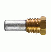 Pencil Anodes For Frigomar - 9.50mm-0.37" Dia. - Complete with brass plug - 802800T - RKCV